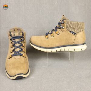 Skechers Synergy Mountain Dreamer Boots Brown Lace Up Lightweight Women's Size 9